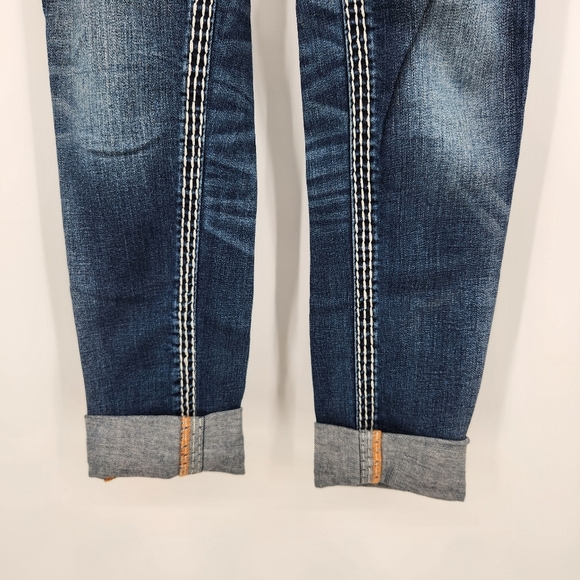 Rock Revival Hana Skinny Jean Womens Size 27 Embellished Embroidered Bling - Picture 3 of 10